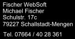 Impressum Fischer WebSoft